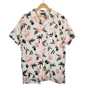 Reef Men's Short Sleeve Casual Button Up Shirts Cotton Size XXL